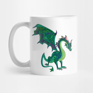 Warlike green dragon Mug